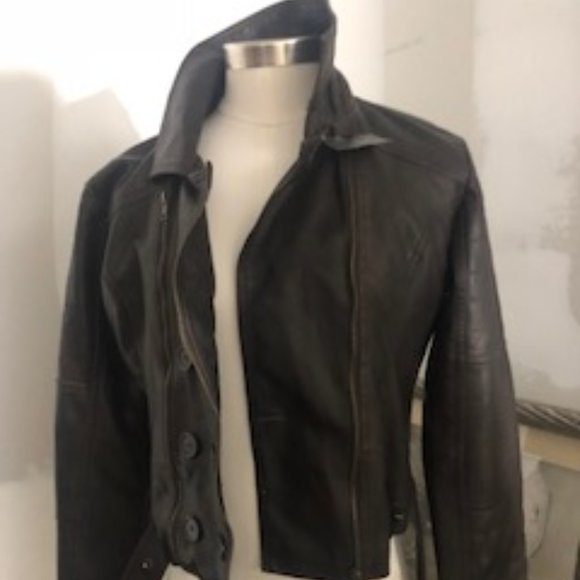 FAUX LEATHER SUPER SOFT JACKET - Picture 1 of 12